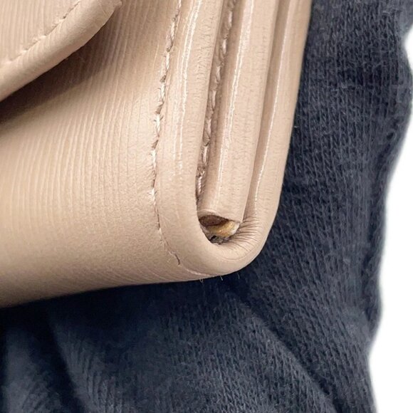 PRADA Vitello Move Chain Wallet Leather Beige 1BP290 - Picture 15 of 15